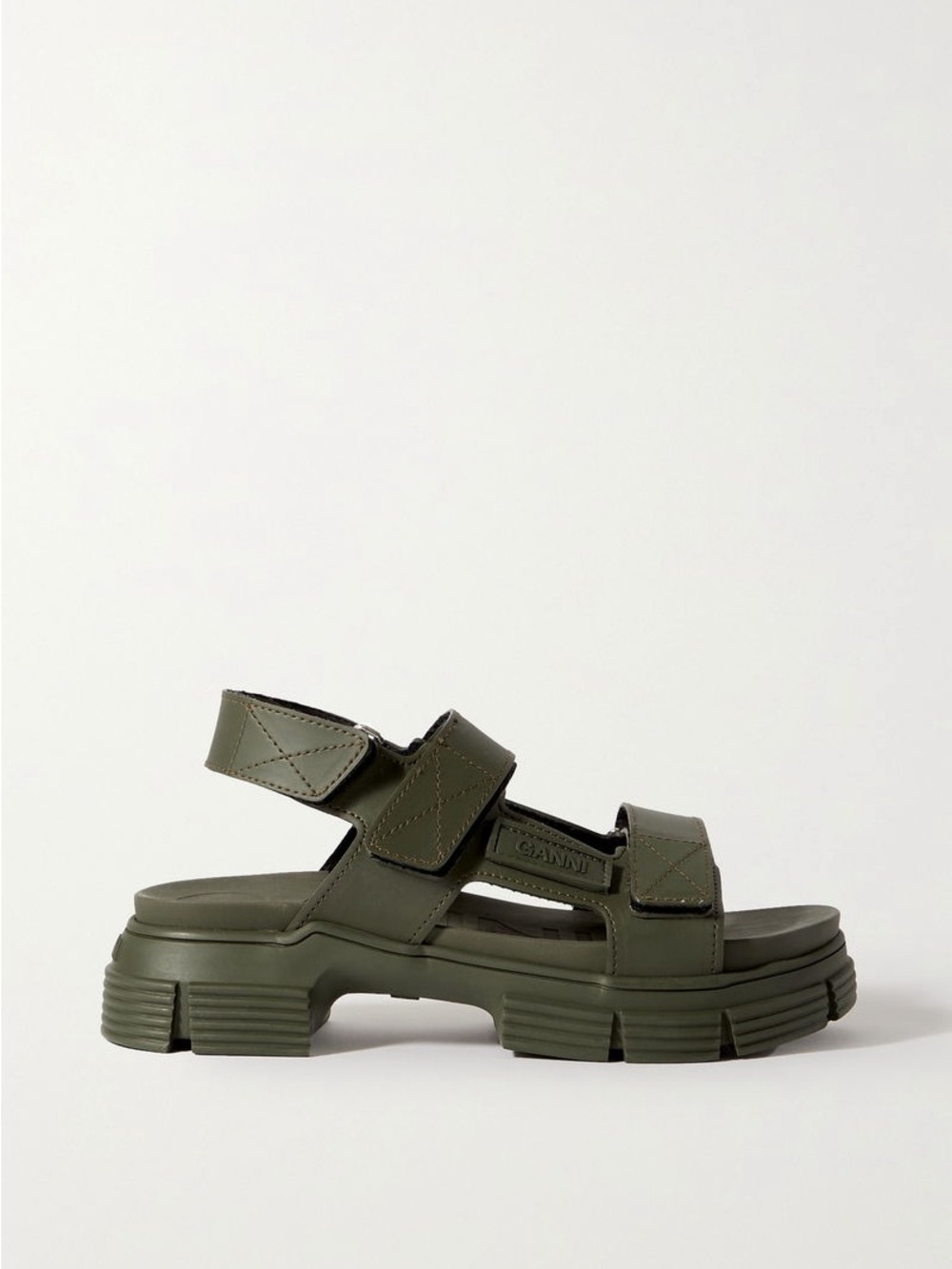 GANNI Recycled Rubber Sandals Kalamata